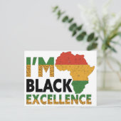 ブラックヒストリ月メラニンキングクイーンシスタブラ ポストカード (スタンド正面)