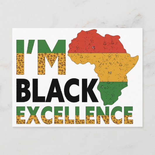 ブラックヒストリ月メラニンキングクイーンシスタブラ ポストカード (正面)