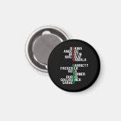 ブラックヒストリ月メラニンキングクイーンシスタブラ マグネット (正面/裏面)