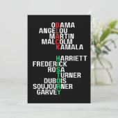 ブラックヒストリ月メラニンキングクイーンシスタブラ 招待状 (スタンド正面)