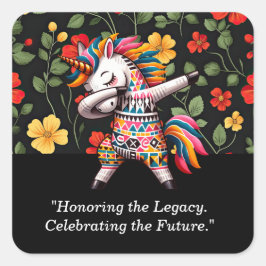 ブラックヒストリ月ユニコーンデザイン | スクエアシール