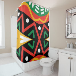 ブラックヒストリ月地理 シャワーカーテン