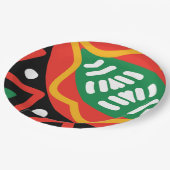 ブラックヒストリ月地理 ペーパープレート (アングル)