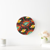 ブラックヒストリ月地理 ラウンド壁時計 (ホーム)