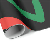 ブラックヒストリ月地理 ラッピングペーパー (ロールコーナー)