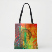 ブラックヒストリ月引用文メラニンクイーン トートバッグ (正面)