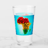 ブラックヒストリ月引用文- I AM BLACK HISTORY タンブラーグラス (正面)