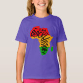 ブラックヒストリ月引用文- I AM BLACK HISTORY Tシャツ (正面)