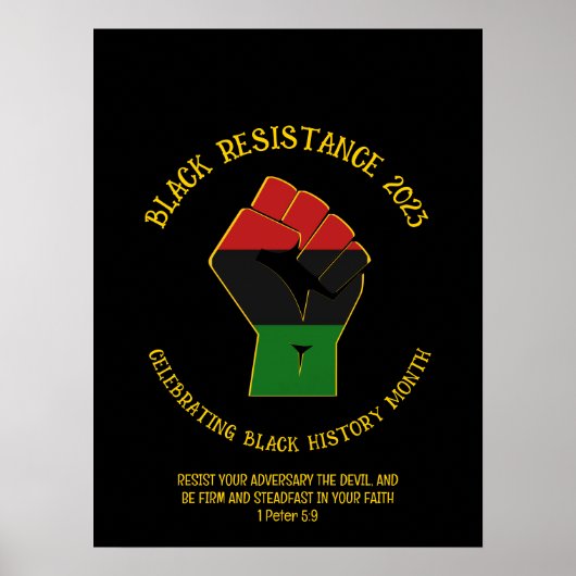 ブラックヒストリ月耐性2023 ポスター (正面)