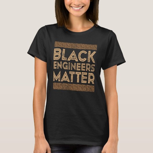 ブラックヒストリ月黒技術者の問題 Tシャツ (正面)