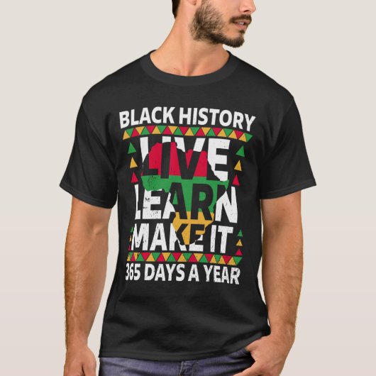 ブラックヒストリ月2025アパレル Tシャツ (正面)