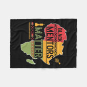 ブラックヒストリ月2025ブラックメンター問題2 フリースブランケット (正面(横))