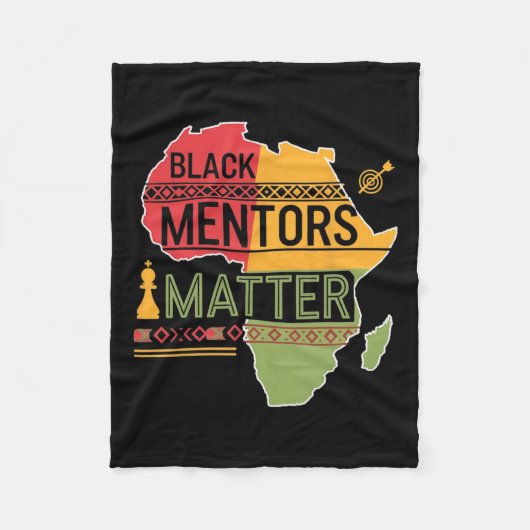 ブラックヒストリ月2025ブラックメンター問題2 フリースブランケット (正面)