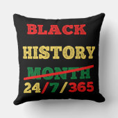 ブラックヒストリ月24/7/365 – ブラックヒストリ クッション (裏面)