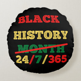 ブラックヒストリ月24/7/365 – ブラックヒストリ ラウンドクッション