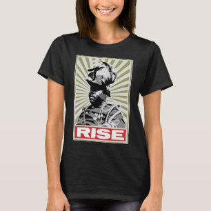 ブラックヒストリ月 – ライズ前中心 Tシャツ