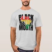 ブラックヒストリ月Tシャツ Tシャツ (正面)