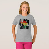 ブラックヒストリ月Tシャツ Tシャツ (正面フル)