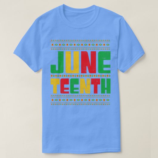 ブラックヒストリ統一された州フリーダムアフロアメリカン Tシャツ (デザイン正面)