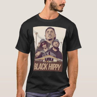ブラックヒッピー – tde rockヒップホップクラシックTシャツ Tシャツ