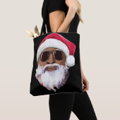 ブラックヒップホップサンタクロースノベルティアフリカ系アメリカ人 トートバッグ (クローズアップ)