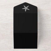 ブラックヒトデ結婚ィス オールインワン招待状 (外側)