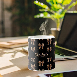 ブラックヒョウの弓名 コーヒーマグカップ