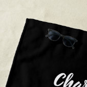 ブラックヒョウの弓名 ビーチタオル (インサイチュ)