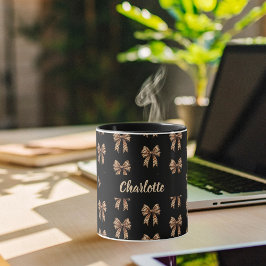 ブラックヒョウの弓名 マグカップ