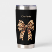 ブラックヒョウの弓名 保温保冷タンブラー (背面)