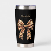 ブラックヒョウの弓名 保温保冷タンブラー (正面)