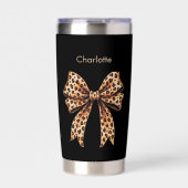 ブラックヒョウの弓名 保温保冷タンブラー (正面)