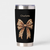 ブラックヒョウの弓名 保温保冷タンブラー (背面)