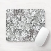 ブラックヒョウの虎の動物のパターン マウスパッド (マウス)