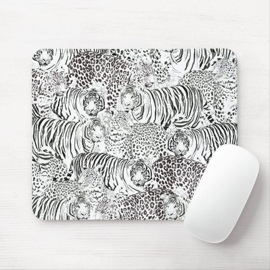 ブラックヒョウの虎の動物のパターン マウスパッド (マウス)