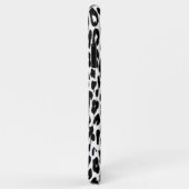 ブラックヒョウ印刷スキンファー Case-Mate iPhoneケース (裏面/右)