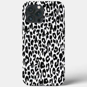 ブラックヒョウ印刷スキンファー iPhone 13 PRO MAXケース