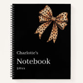 ブラックヒョウ弓 ノートブック (正面)