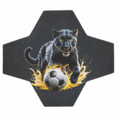 ブラックヒョウ遊はサッカーをしている。 サッカーボール (フラット)