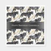 ブラックヒョウ スタンダードランチョンナプキン (正面)