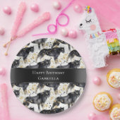 ブラックヒョウ ペーパープレート (パーティー)