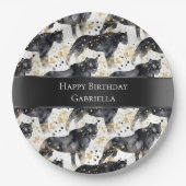 ブラックヒョウ ペーパープレート (正面)