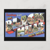 ブラックヒルズサウスダコタからのご挨拶 ポストカード (正面)