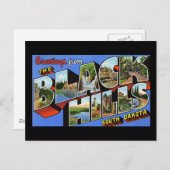 ブラックヒルズサウスダコタからのご挨拶 ポストカード (正面/裏面)