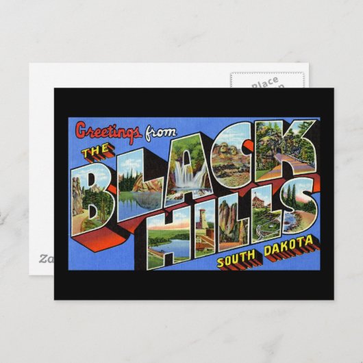 ブラックヒルズサウスダコタからのご挨拶 ポストカード (正面/裏面)