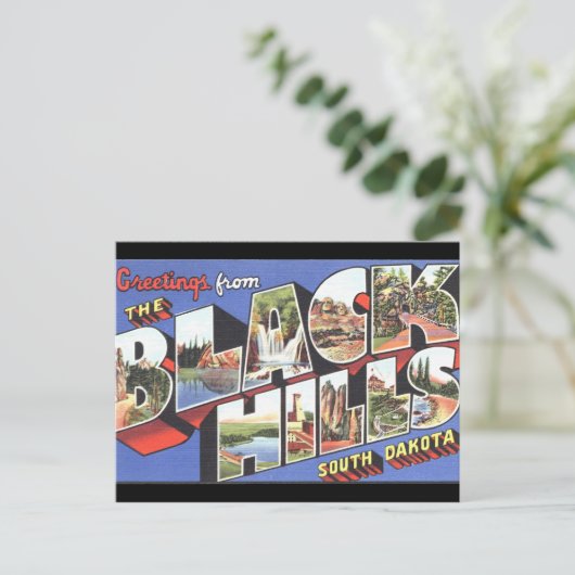 ブラックヒルズサウスダコタヴィンテージはがき ポストカード (スタンド正面)