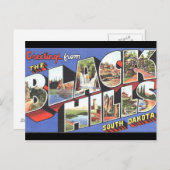 ブラックヒルズサウスダコタヴィンテージはがき ポストカード (正面/裏面)