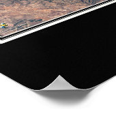 ブラックヒルズナショナルフォレストサウスダコタ衛星 ポスター (角)