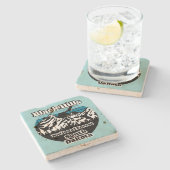 ブラックヒルズナショナルフォレスト、サウスダコタ ストーンコースター (横)