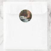 ブラックヒルズフィッシャーマンステッカー ラウンドシール (バッグ)